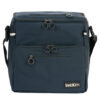 Buddy wheelchair walker tote attached to a manual wheelchair showing spacious compartments and adjustable straps
